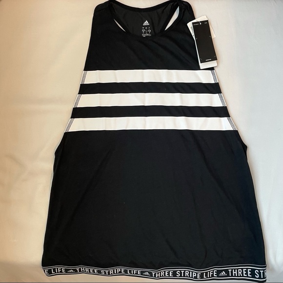 Adidas three stripe life muscle tank NWT - Picture 1 of 4
